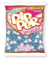 Confeito Pipper Azul Colorido 24x500g